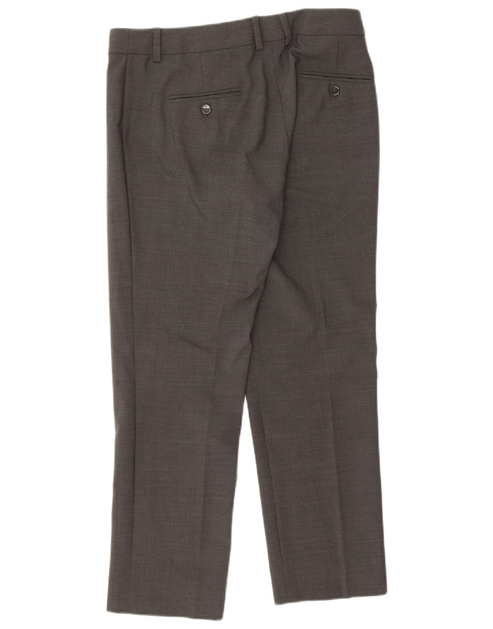 Max Mara Dame Weekend Slim Fit Casual Bukser W26 L26 Grå