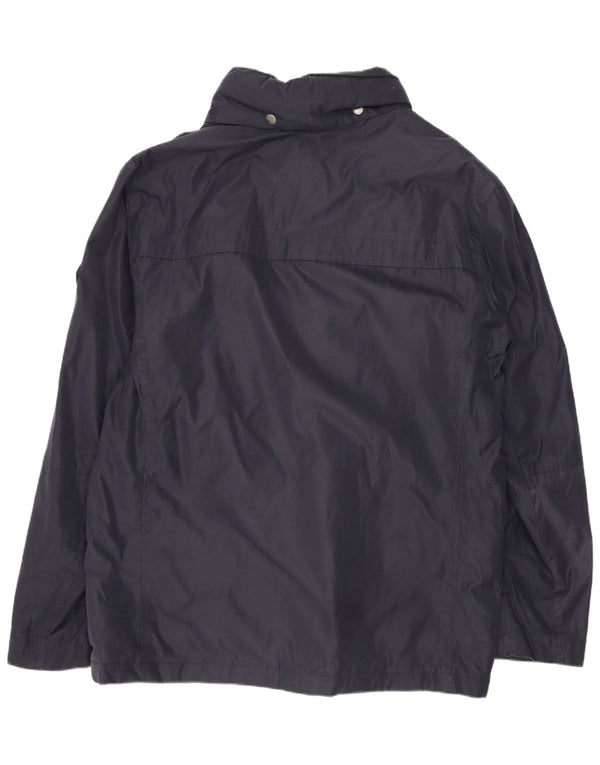 Joules Herre Hooded Utility Jacket UK 40 Large Navy Blue Polyester