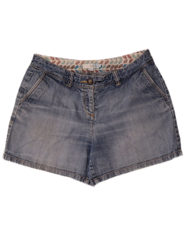 Boden Dame Denim Shorts UK 14 Large W34 Blue Cotton