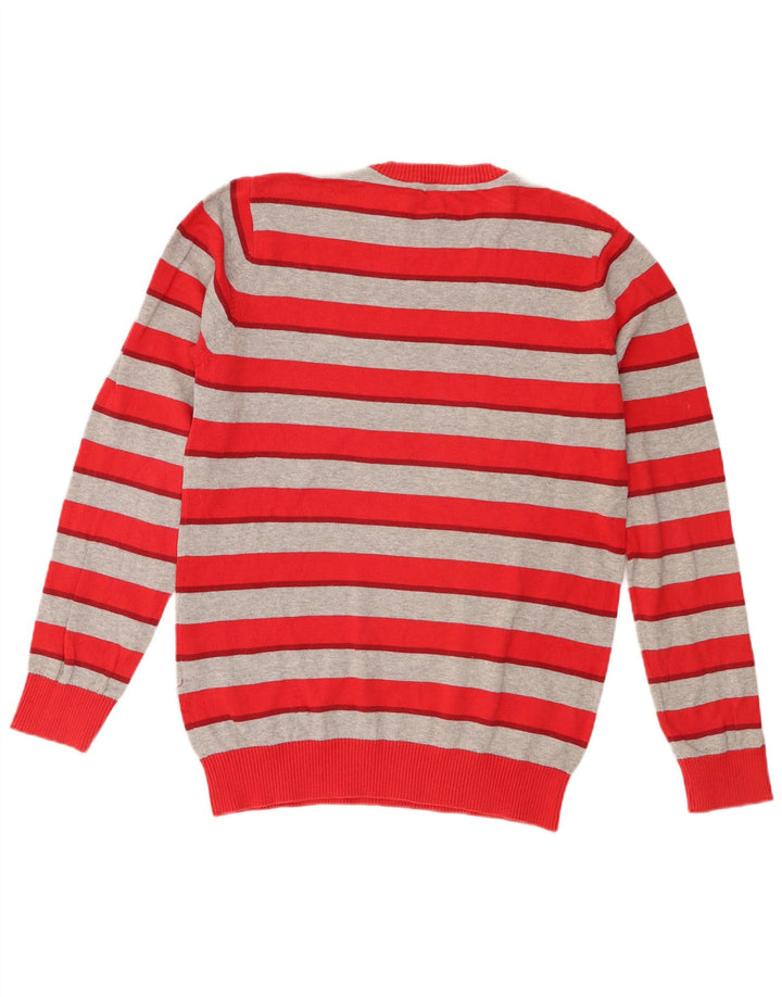 Jack & Jones Herre Regular Fit Jumper Sweater med rund hals lille rød stribet