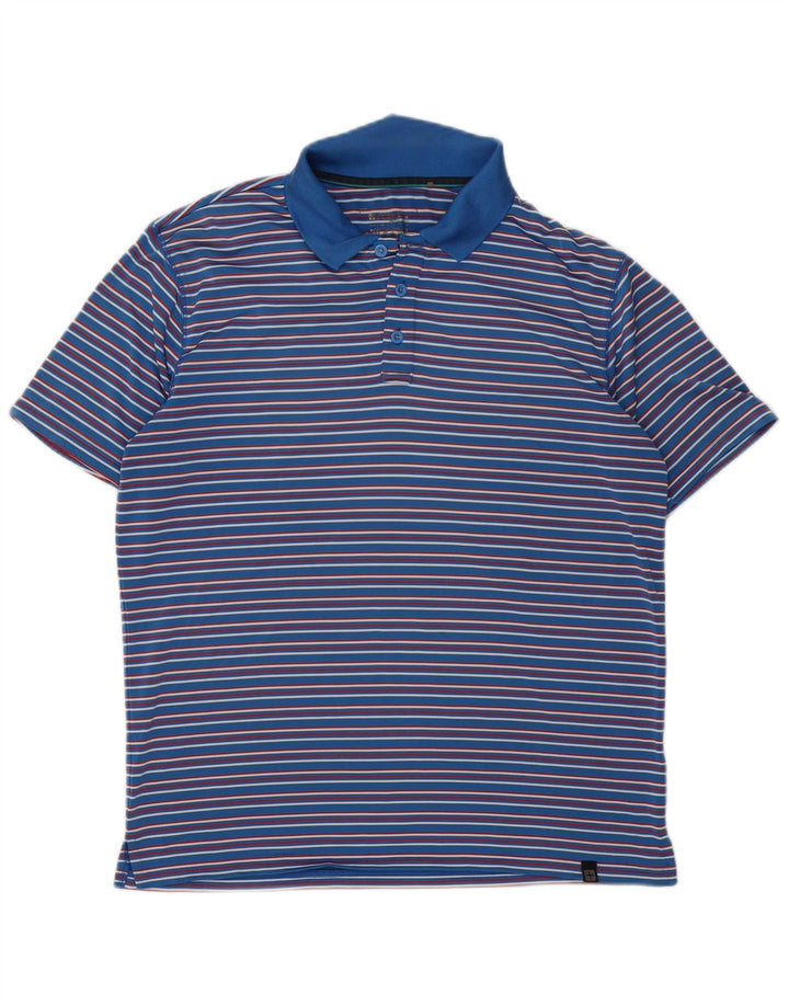 Mountain Warehouse Herre IsoCool Polo Shirt Medium Blå Stribet