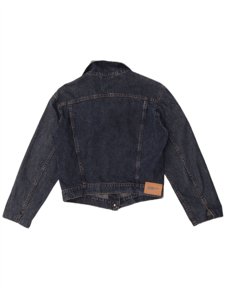 Joop Dame Crop Denim Jakke IT 40 Lille Blå Bomuld