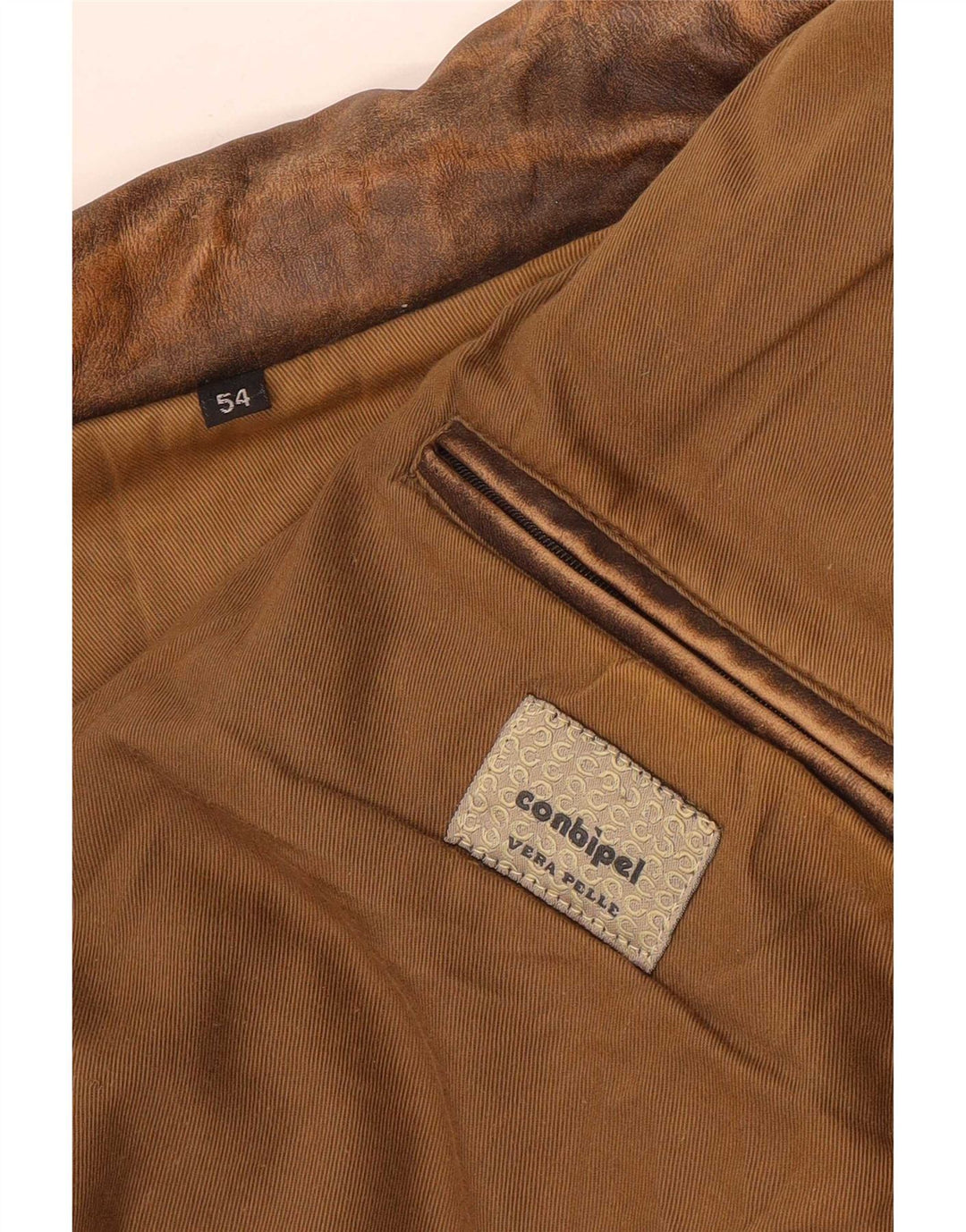 Conbipel Herre Læderjakke IT 54 XL Brun