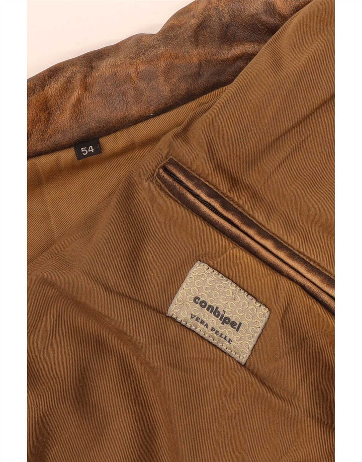 Conbipel Herre Læderjakke IT 54 XL Brun