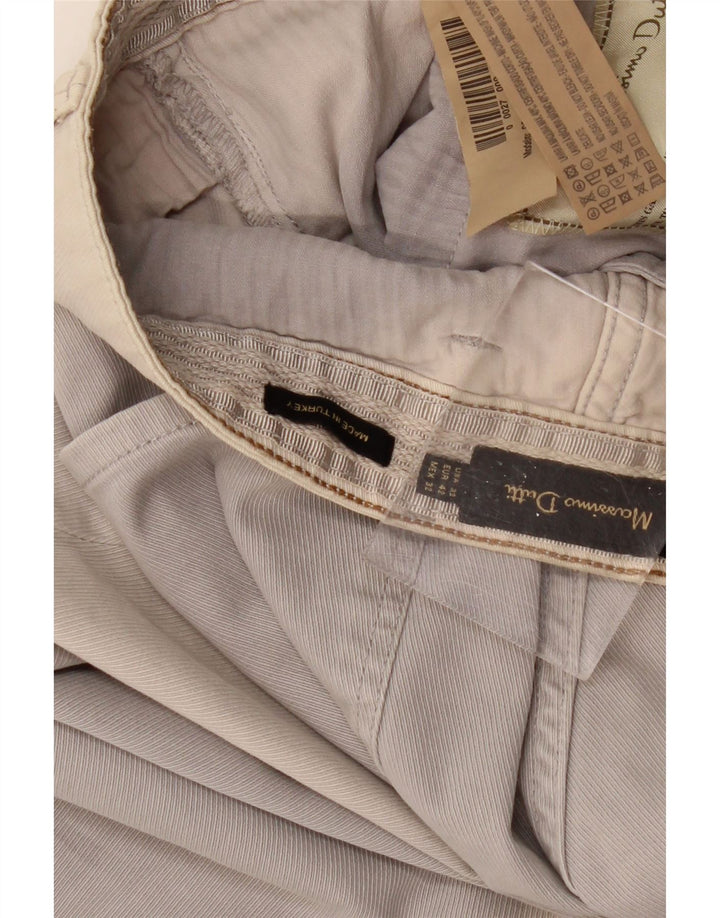 MASSIMO DUTTI Herre Lige Casual Bukser EU 42 Large W32 L32 Grå