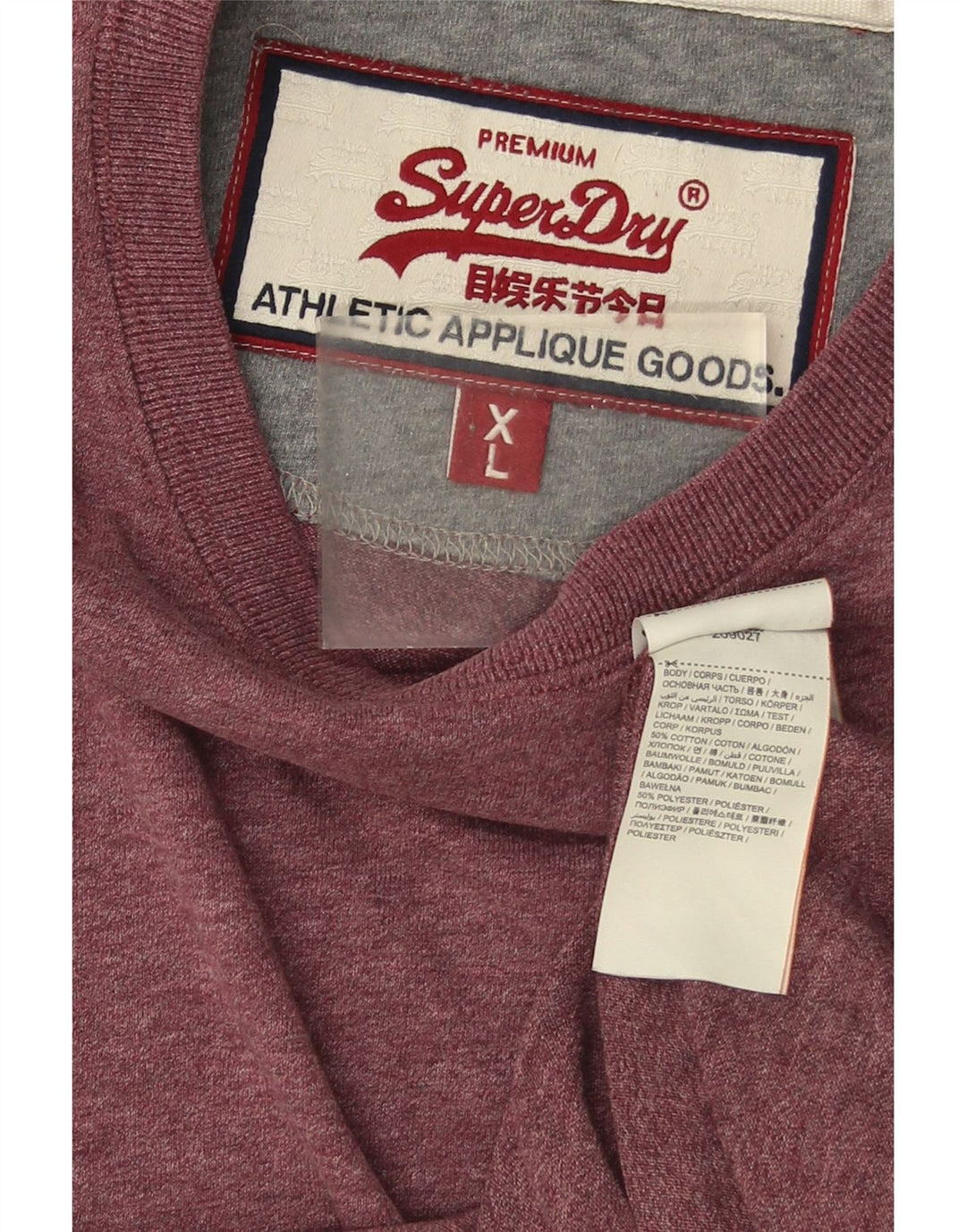Superdry Grafisk T-shirt top til mænd XL rødbrun bomuld
