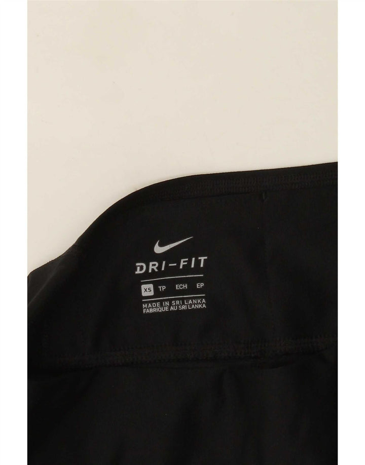 Nike Dame Dri Fit Leggings UK 6 XS Sort