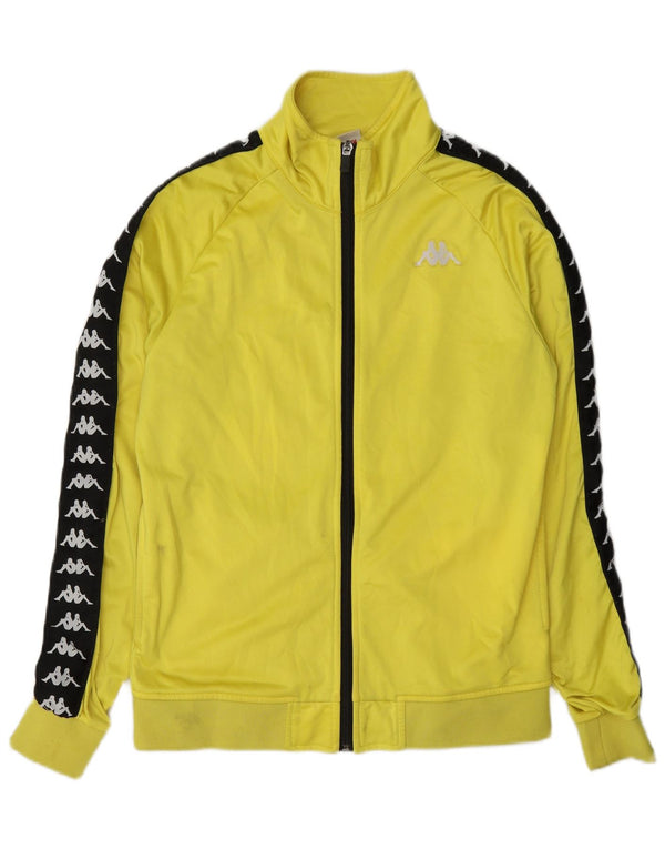Kappa Grafisk træningsdragt topjakke til kvinder UK 14 Medium Yellow Colourblock