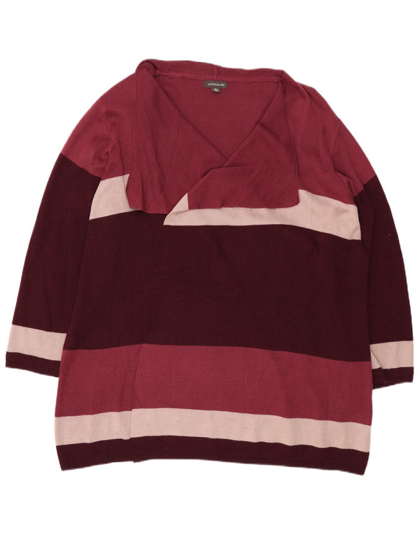 Marks & Spencer Dame Longline Cardigan Sweater UK 18 XL Flerfarvet