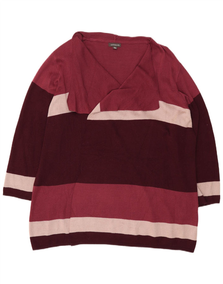 Marks & Spencer Dame Longline Cardigan Sweater UK 18 XL Flerfarvet