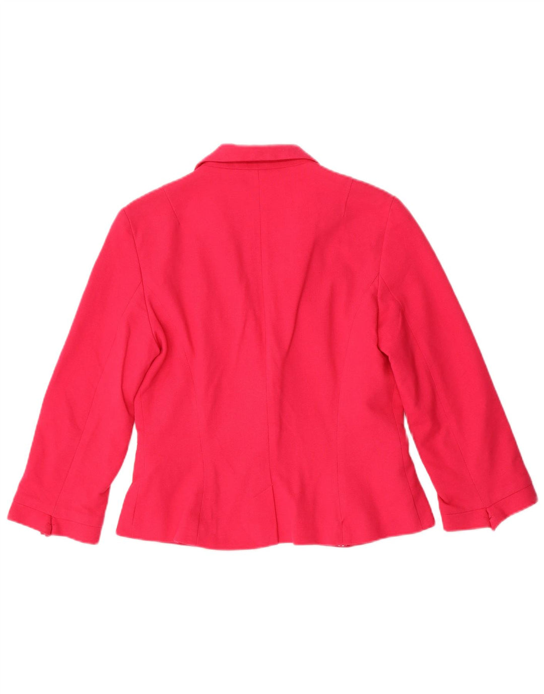 Zara Womens Crop 1-knap blazerjakke UK 14 Large Pink Bomuld