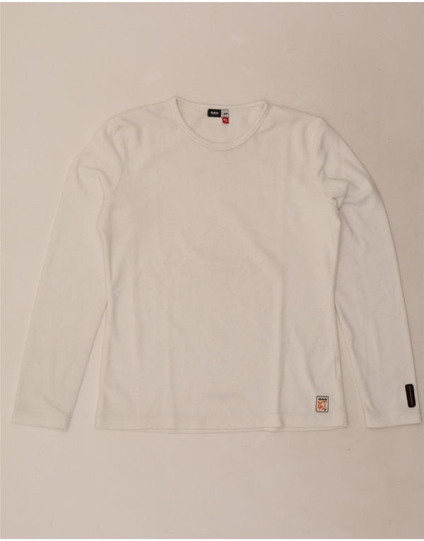 Gas Dame Top Langærmet UK 18 XL Hvid Polyester