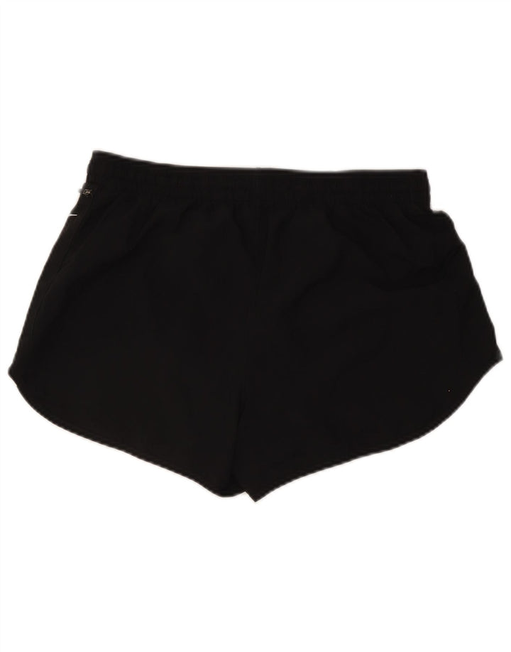Nike Dame Dri Fit Sport Shorts UK 14 Large Black Polyester