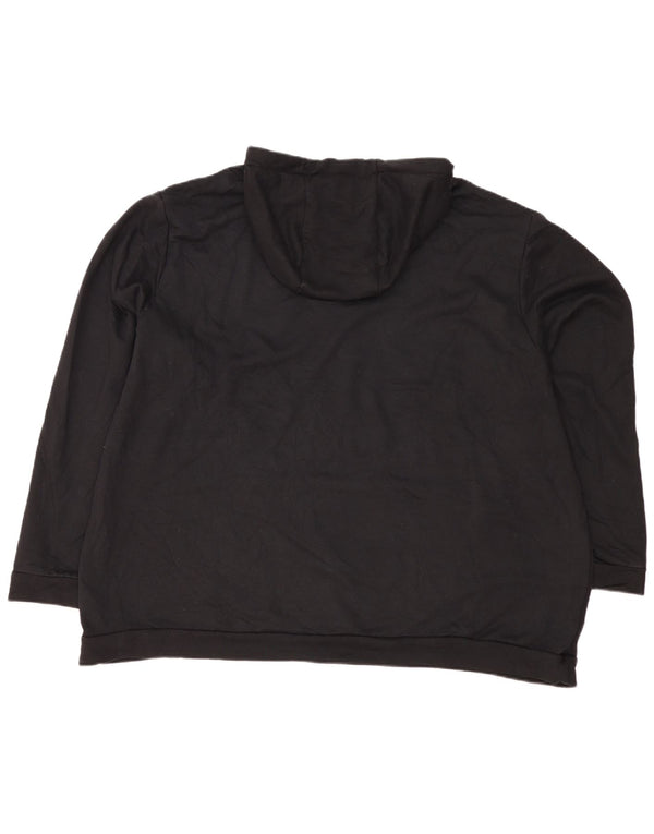 Nike Herre Dri Fit Grafisk Standard Fit Hættetrøje Jumper 4XL Sort Polyester