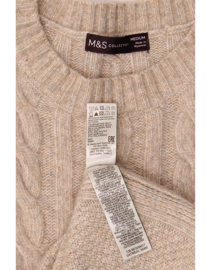 Marks & Spencer Damevest Tank Top UK 14 Medium Beige Polyester