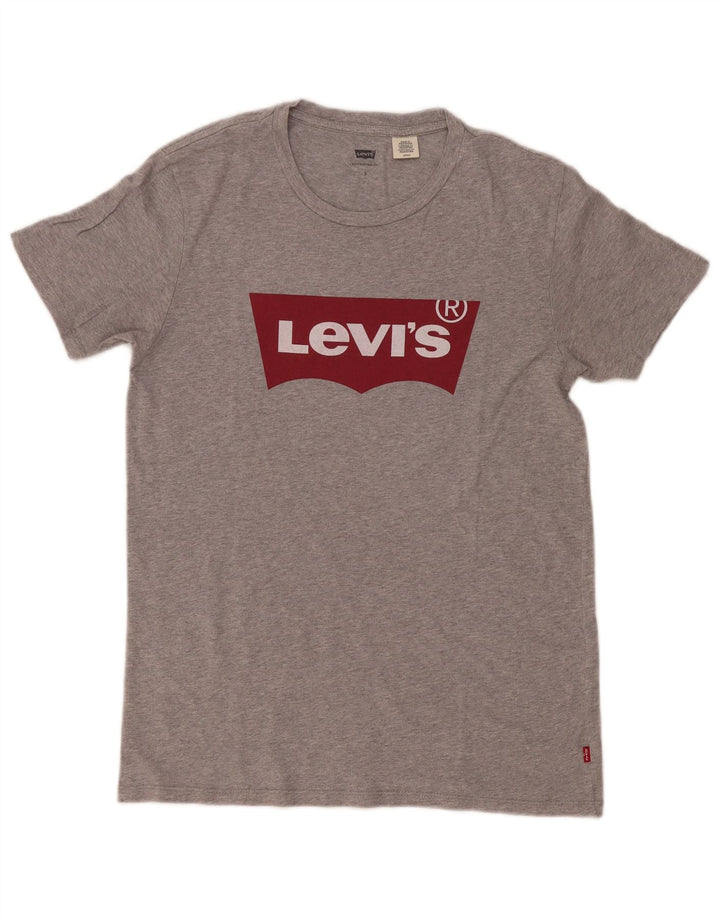 Levi's Grafisk T-shirt top til mænd, lille grå flækket