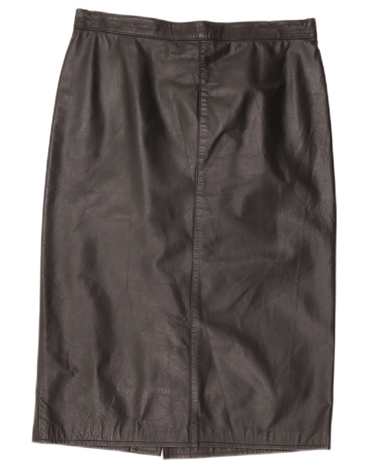 Vintage lædernederdel til kvinder W32 Large Black
