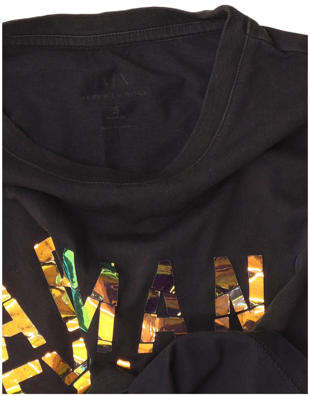 Armani Exchange Herre Grafisk T-Shirt Top Lille Sort