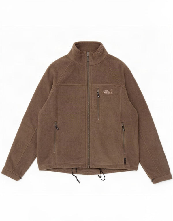 Jack Wolfskin Herre Liner Fleecejakke UK 40/42 Stor Khaki Polyester