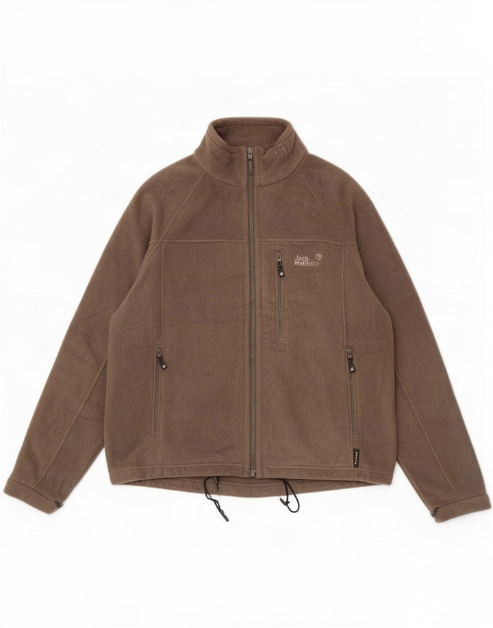 Jack Wolfskin Herre Liner Fleecejakke UK 40/42 Stor Khaki Polyester