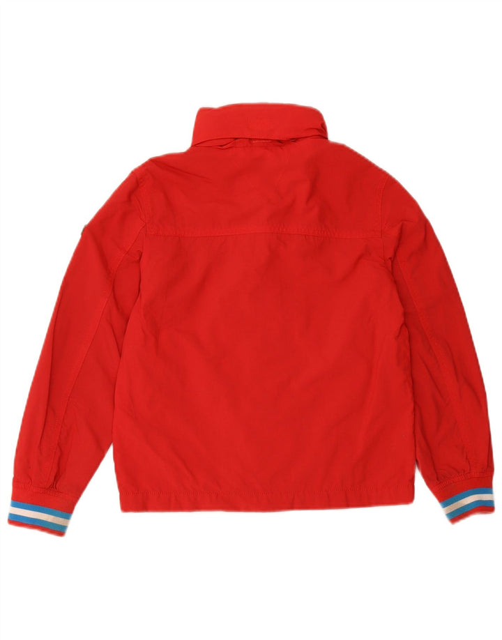 TOMMY HILFIGER Boys Rain Jacket 9-10 Years Red Polyester