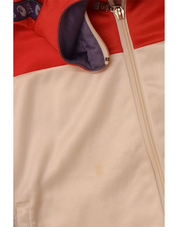 ASICS Grafisk træningsdragt til mænd, topjakke IT 48 Medium Off White Colourblock