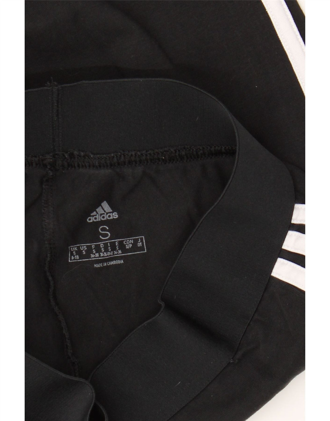 ADIDAS Womens Leggings UK 8/10 Small Black