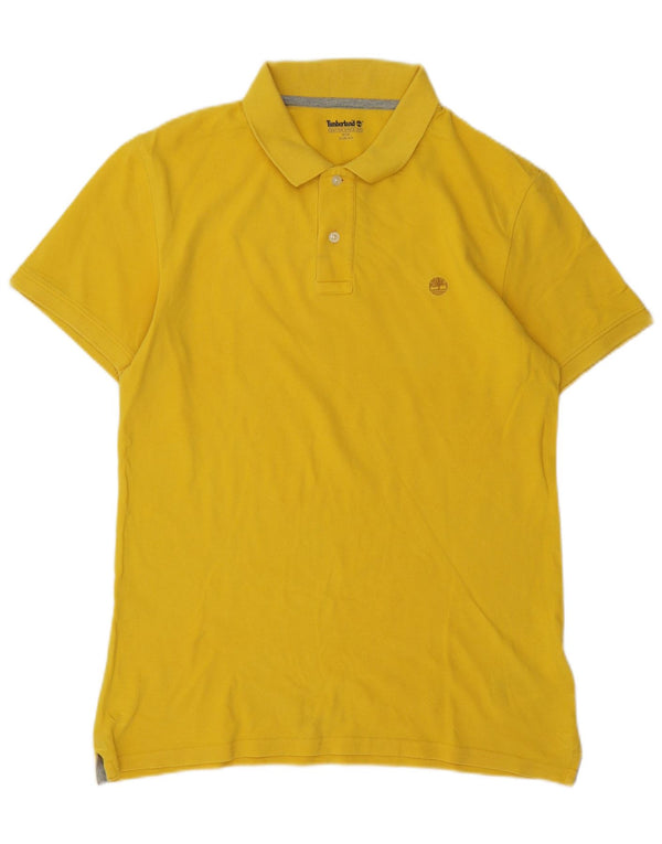 Timberland Herre Slim Fit Polo Shirt Medium Gul Bomuld