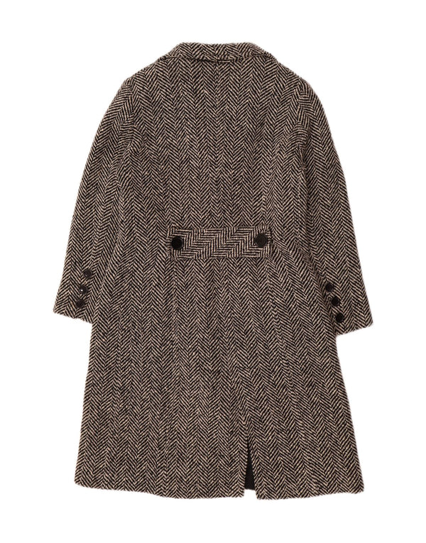 MIRELLA MORI Oversized overfrakke til kvinder UK 18 XL Sort sildebensuld