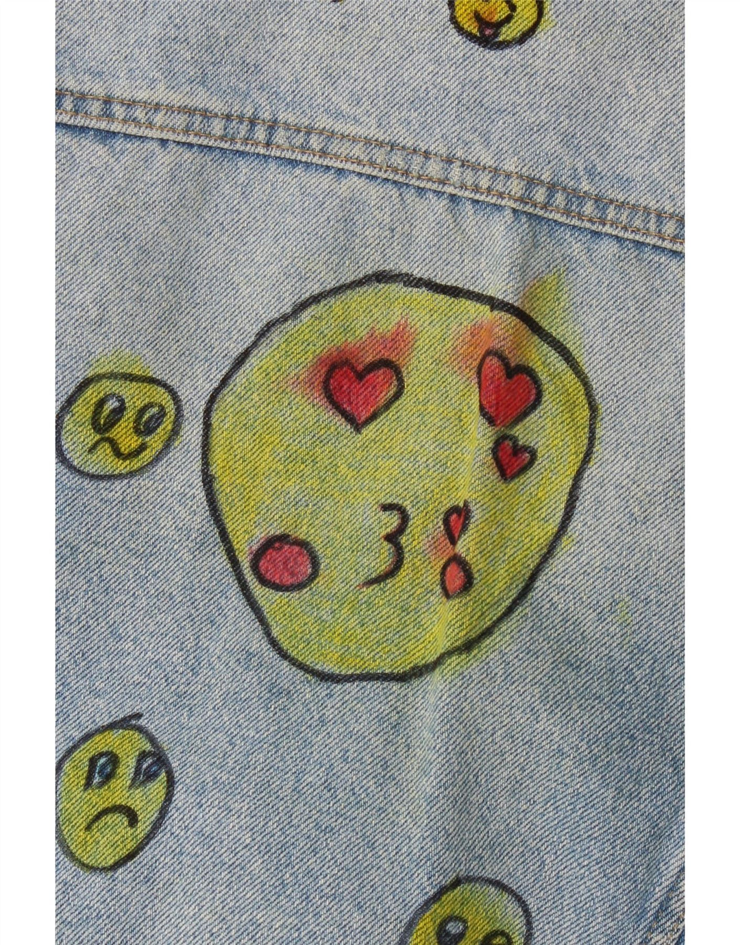 Zara piger grafisk denimjakke 8-9 år blå