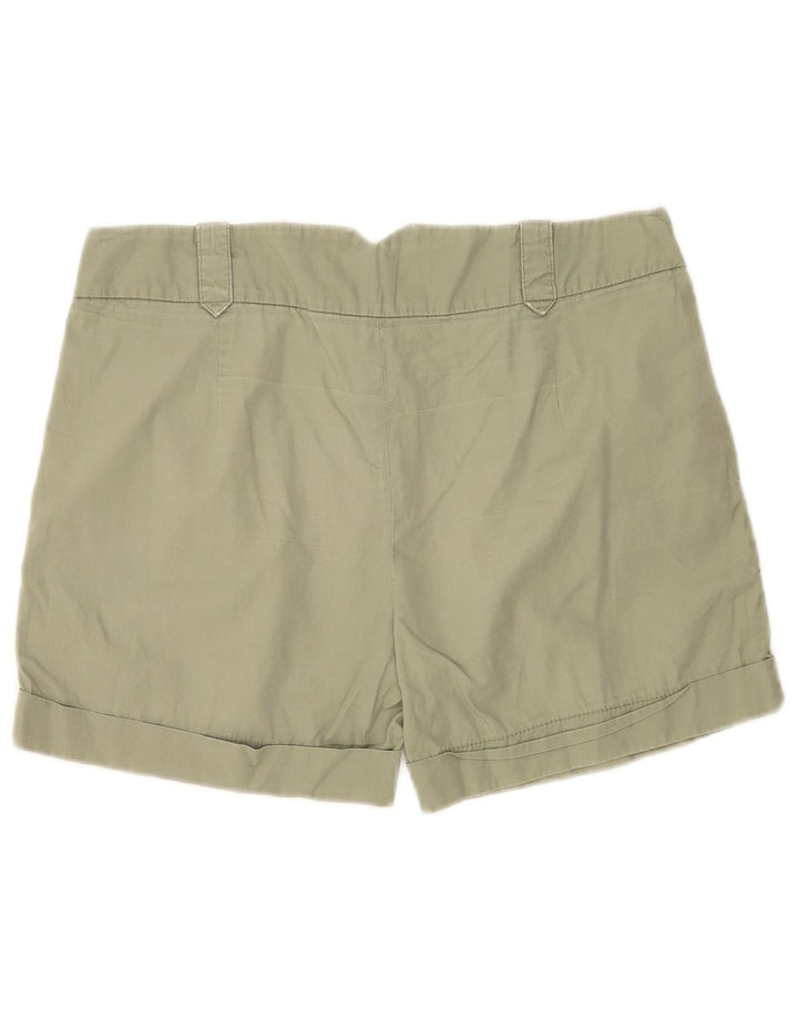 Zara Womens Pegged Chino Shorts Medium W28 Grøn bomuld