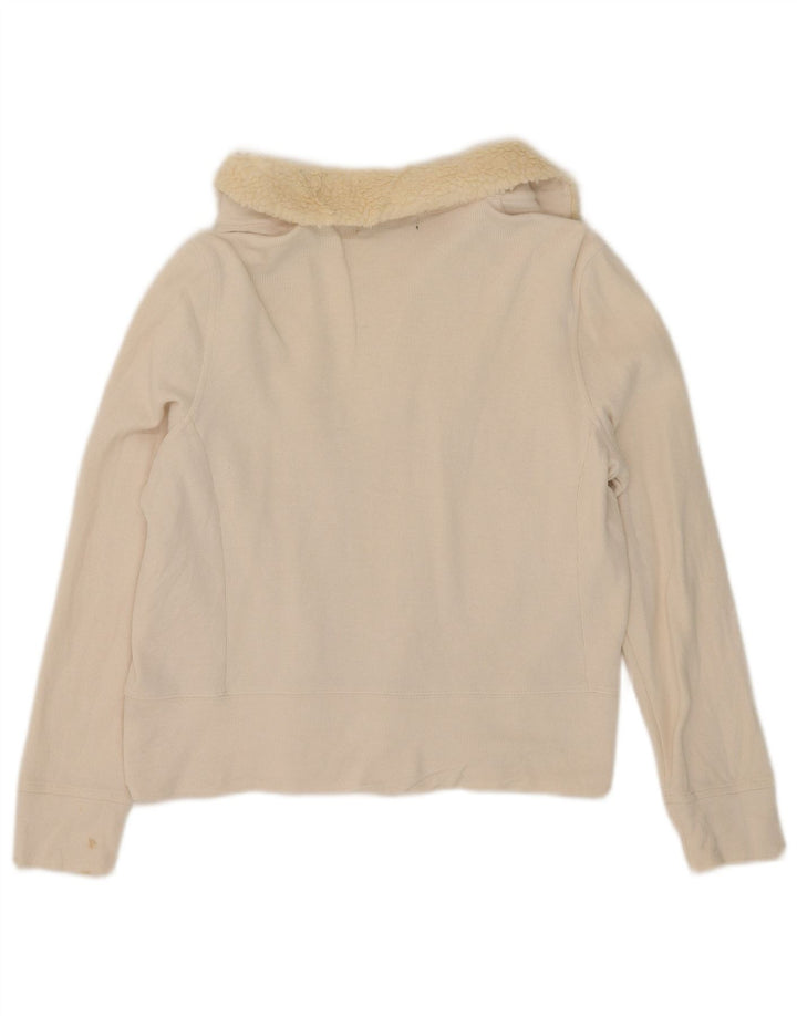 Ralph Lauren Dame Open Cardigan Sweater UK 14 Medium Beige
