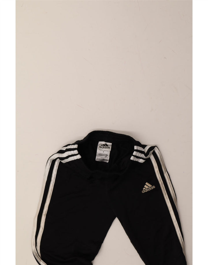 ADIDAS Boys Tracksuit Trousers Joggers 5-6 Years  Black Polyester Vintage Adidas and Second-Hand Adidas from Messina Hembry 