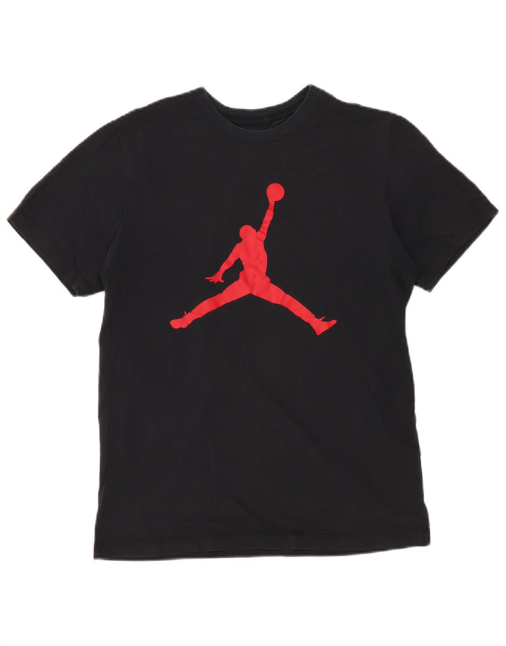 Jordan Herre grafisk T-shirt top lille sort bomuld