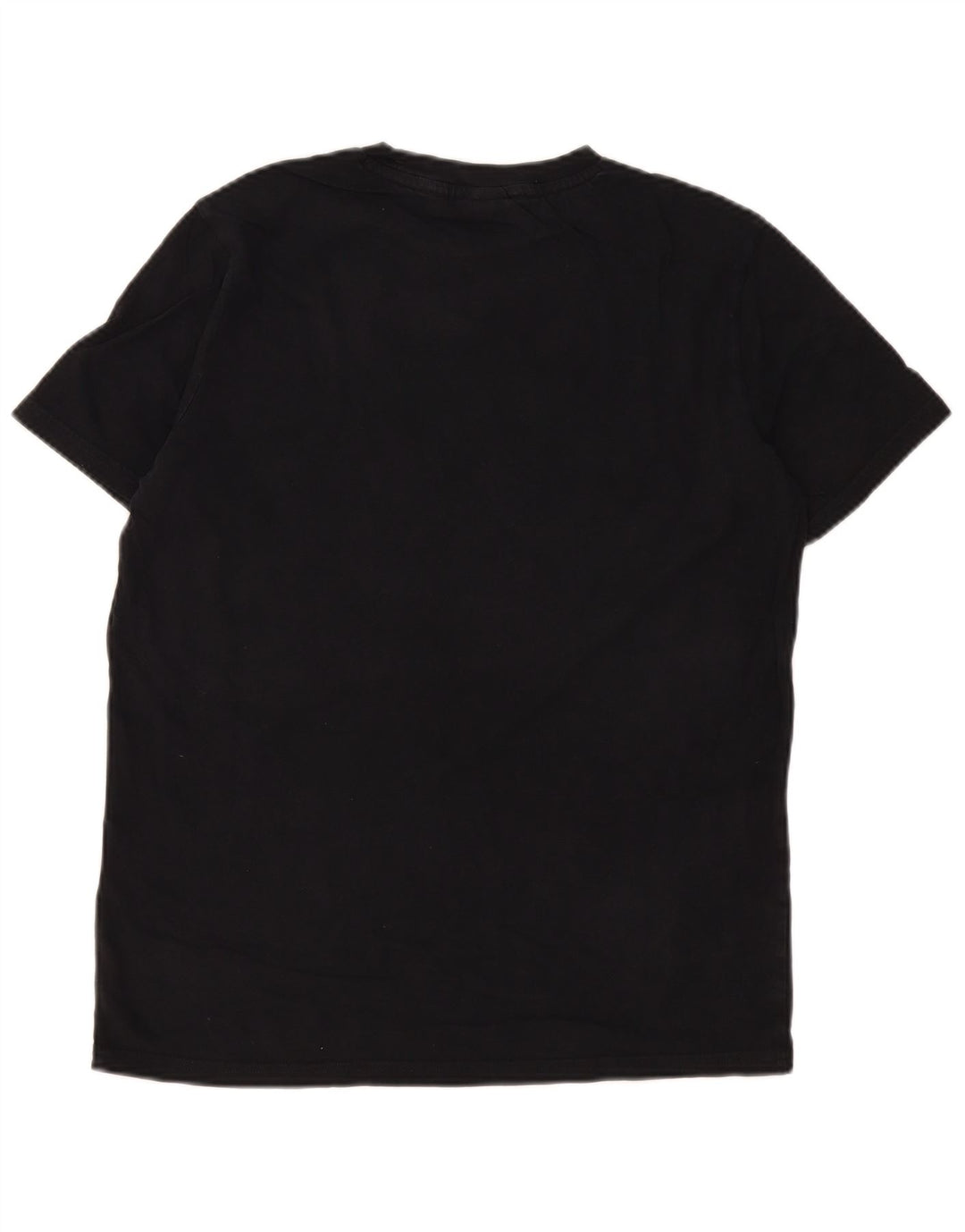 Champion Herre Grafisk T-Shirt Top Medium Sort Bomuld