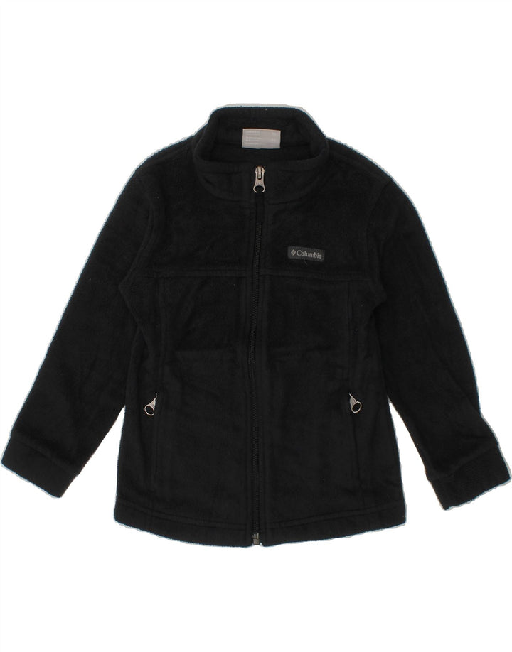 COLUMBIA Boys Fleece Jacket 3-4 Years Black Polyester Vintage Columbia and Second-Hand Columbia from Messina Hembry 