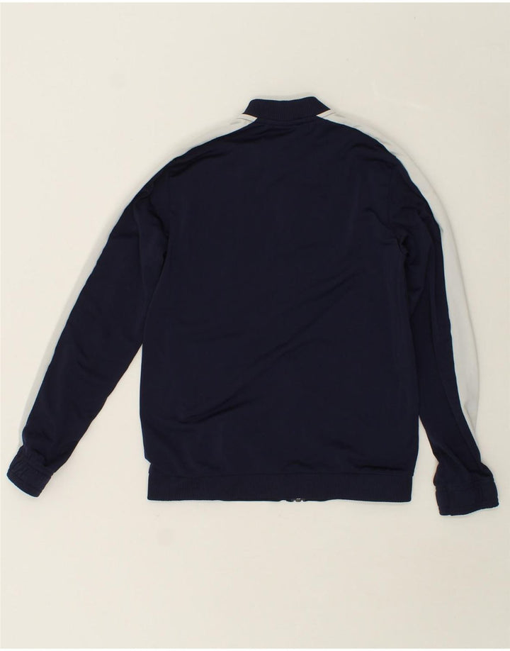PUMA Boys Tracksuit Top Jacket 11-12 Years Navy Blue Colourblock Polyester Vintage Puma and Second-Hand Puma from Messina Hembry 