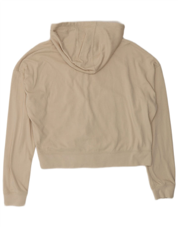 Nike Dame Oversized Hættetrøje Sweater UK 10 Small Beige Polyester