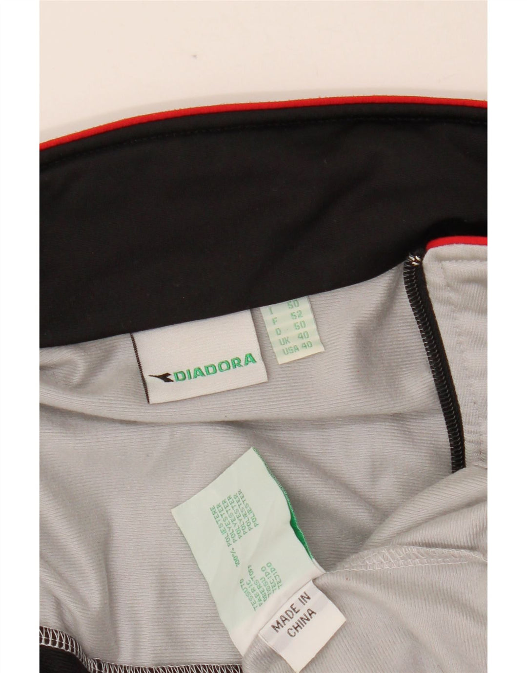 DIADORA Træningsdragt til mænd Topjakke UK 40 Medium Grå Polyester