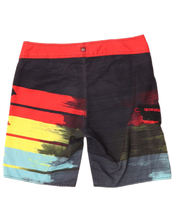 Quiksilver grafiske badeshorts til mænd Medium flerfarvet stribet