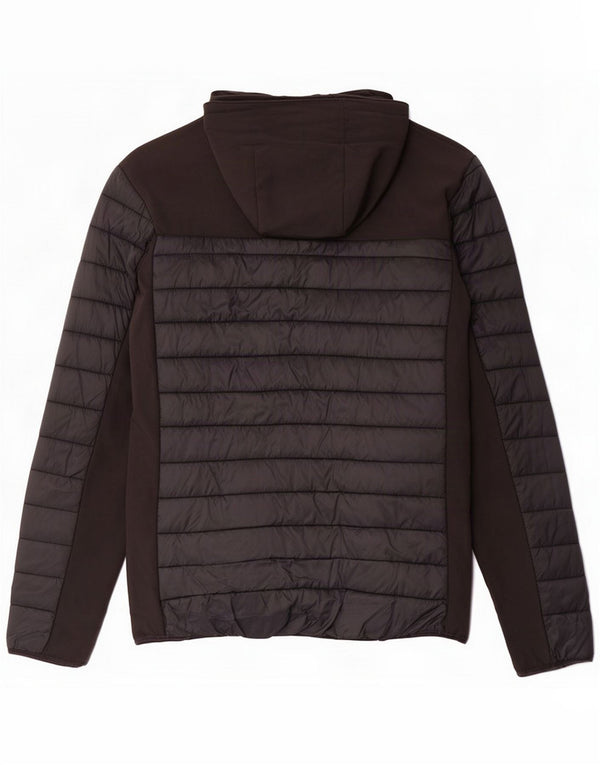 Mountain Warehouse Herre hættepolstret jakke UK 40 Large Black Nylon