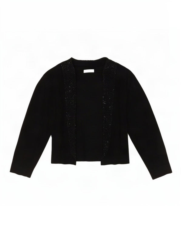Calvin Klein Bolero Jumper UK 14 Large Black Rayon
