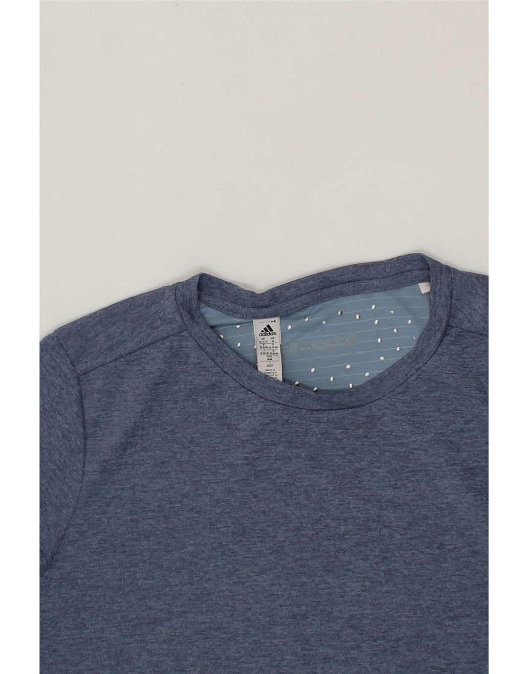 ADIDAS Womens Climachill T-Shirt Top UK 12/14 Medium Blue Polyester Vintage Adidas and Second-Hand Adidas from Messina Hembry 