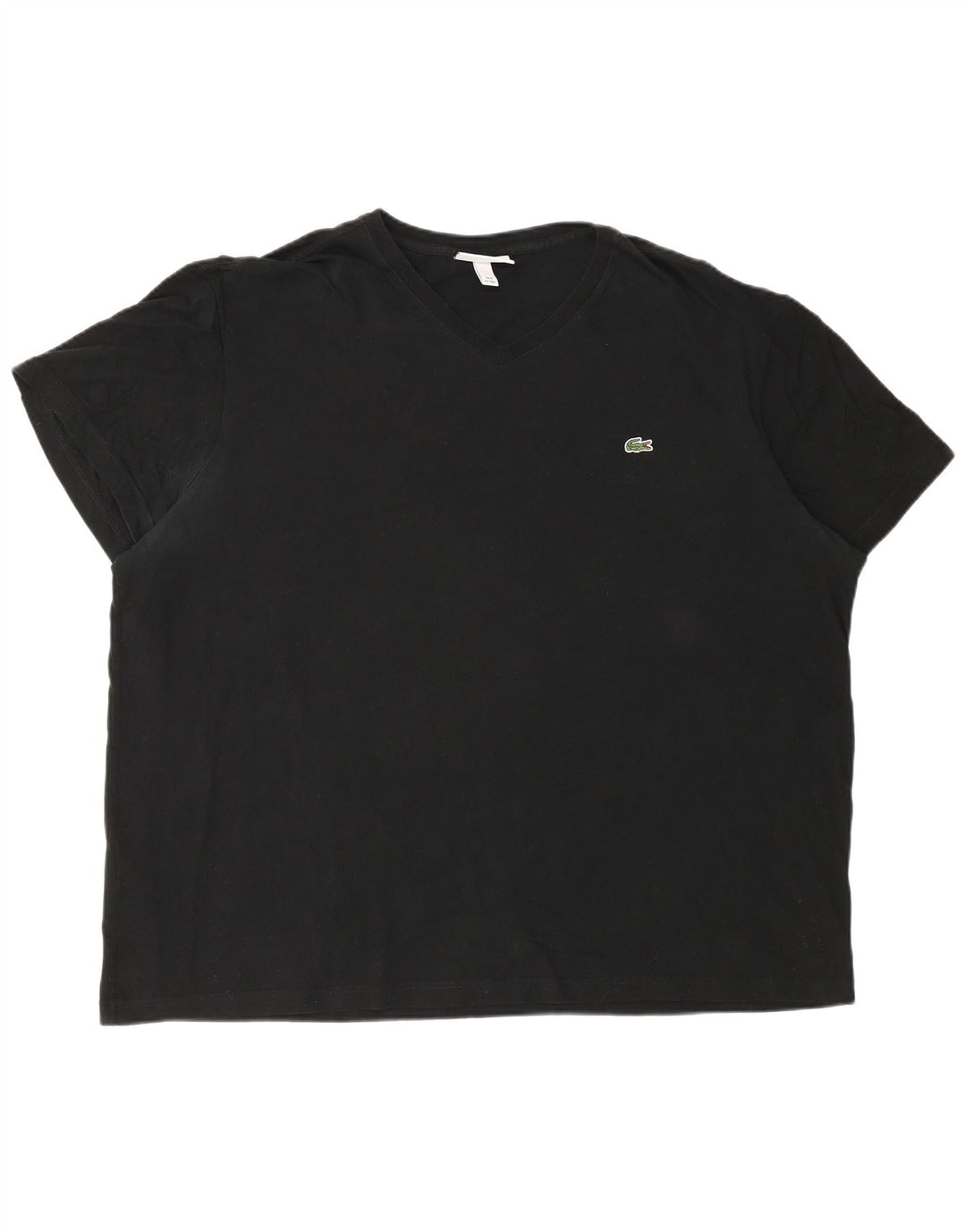 Lacoste Herre T-Shirt Top Størrelse 8 3XL Sort Bomuld