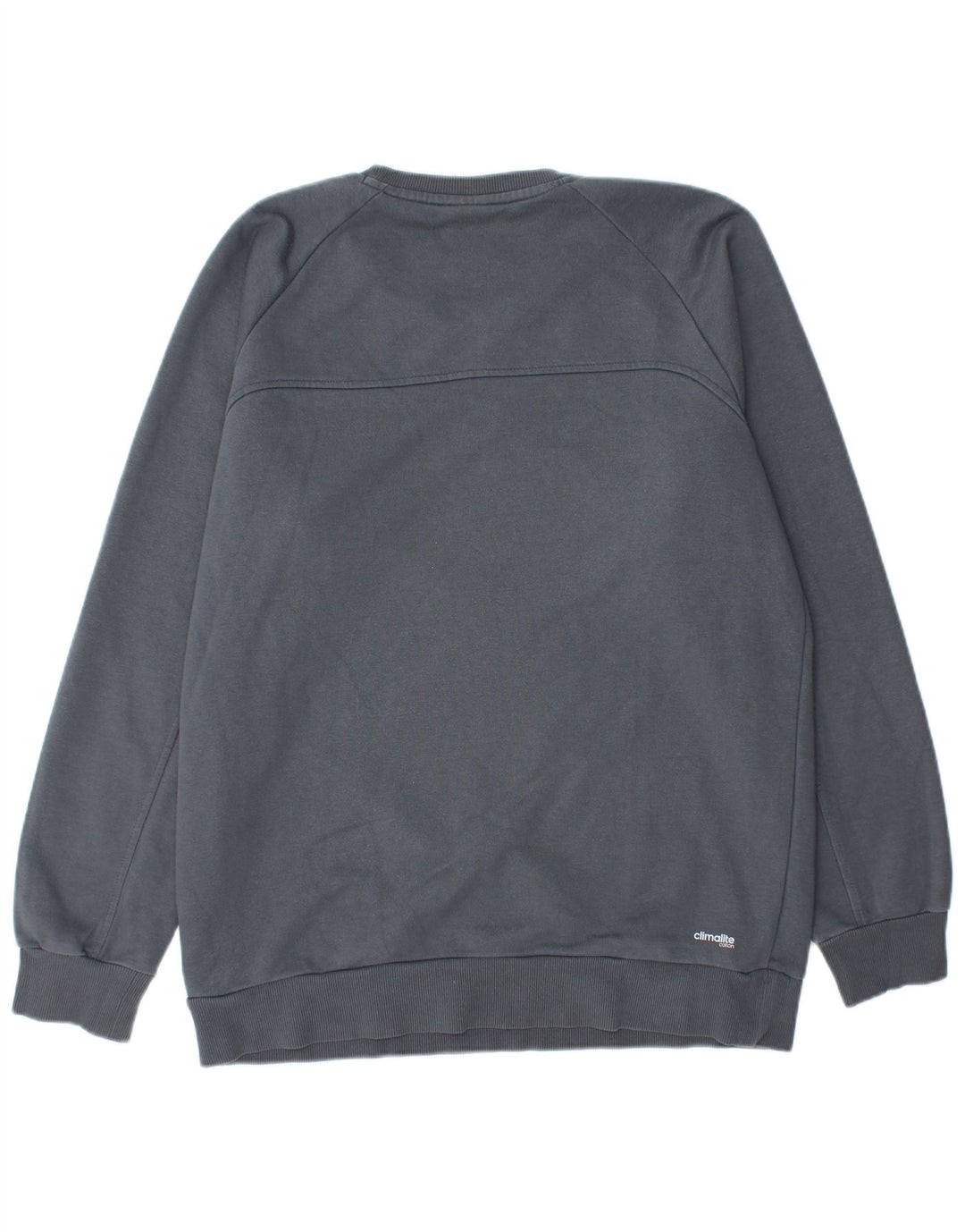 ADIDAS Herre Climalite Sweatshirt Jumper Stor marineblå bomuld