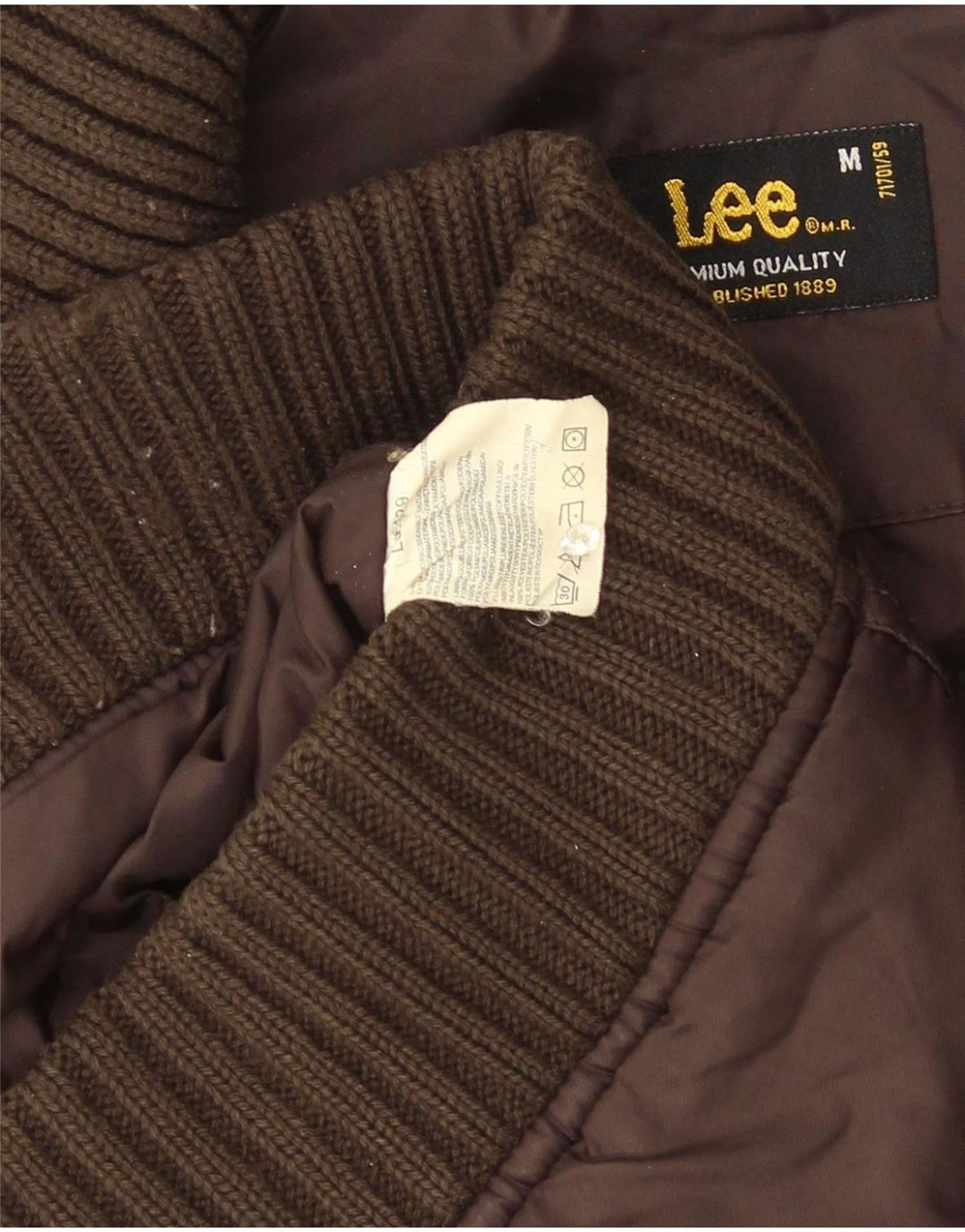 Lee Bomber Jacket UK 38 Medium Brun Polyamid