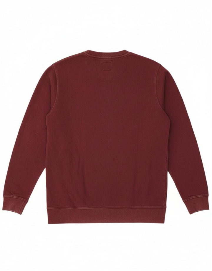 Vans Herre Grafisk Sweatshirt Jumper Lille Bourgogne Bomuld