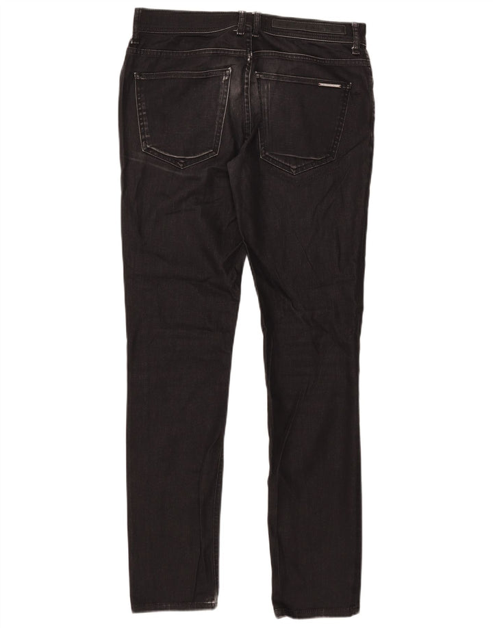 Zara Herre Slim Jeans EU 40 Medium W31 L31 Sort Bomuld