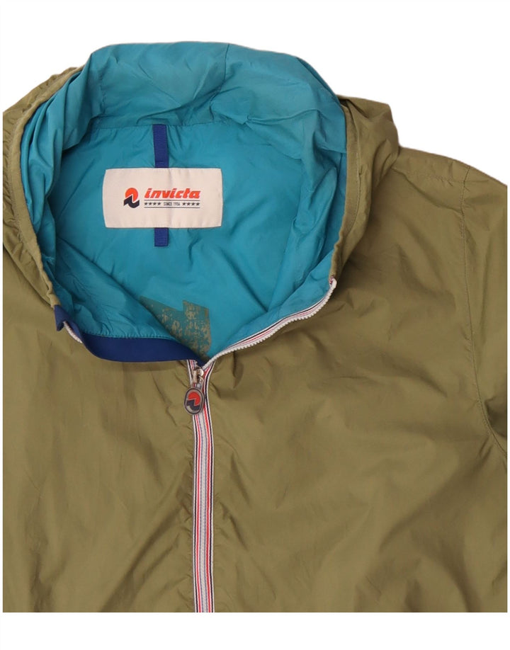 Invicta Regnjakke med hætte til mænd UK 38 Medium Khaki