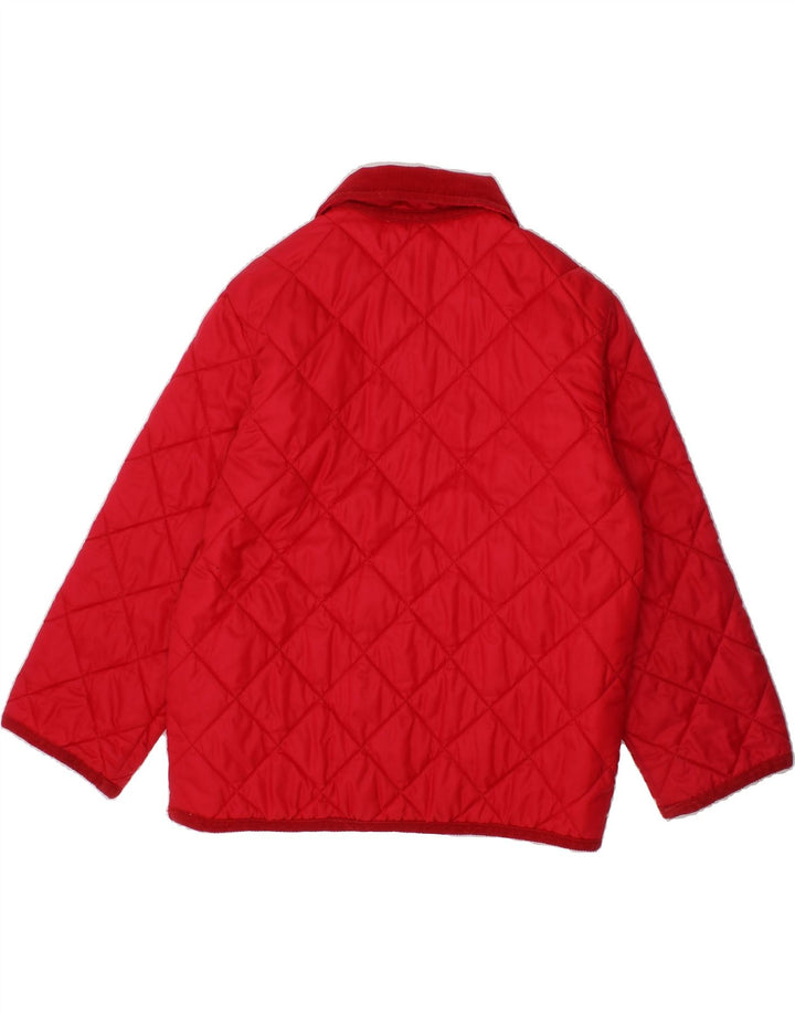 BENETTON Boys Quilted Jacket 4-5 Years XS  Red Polyamide Vintage Benetton and Second-Hand Benetton from Messina Hembry 